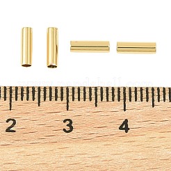 真鍮ビーズ  カドミウムフリー＆ニッケルフリー＆鉛フリー  チューブ  ゴールドカラー  7x2mm  穴：1.6mm&nbsp;KK-P347-08G