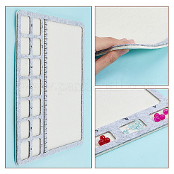 フェルトビーズデザインボードセット 3スタイル 3個  銀  15~29.8x20~29.9x0.55~0.6cm  1個/スタイル&nbsp;TOOL-BC0002-26