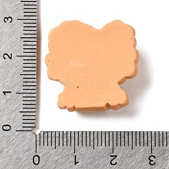 クリスマスシリーズ かわいい不透明樹脂デコデンカボション  クマ  24x24.5x8.5mm&nbsp;RESI-B026-02D