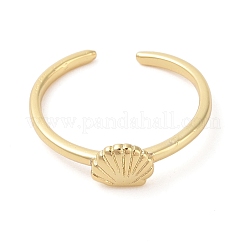 Shell Shape Brass Open Cuff Rings&nbsp;LS-KK-K384-04G