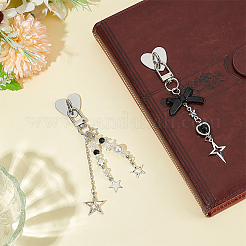 2Pcs Alloy Pendant Decorations&nbsp;HJEW-ME00101