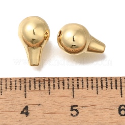 真鍮ビーズ  ナゲット  18KGP本金メッキ  カドミウムフリー＆ニッケルフリー＆鉛フリー  10x7mm  穴：1.4mm&nbsp;KK-K389-003G