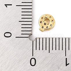 Rack Plating Brass Micro Pave Cubic Zirconia Cabochons&nbsp;KK-F874-04G-Q