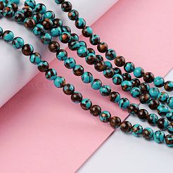Synthetic Gold Clinquant Stone Beads Strands&nbsp;G-Z025-04