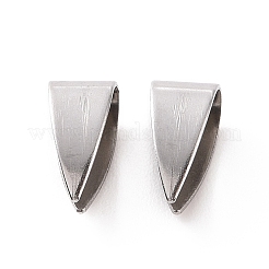 Non-Tarnish 316 Surgical Stainless Steel Snap on Bails&nbsp;STAS-E163-63B-P