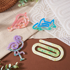 2Pcs 2 Styles Silicone Bookmark Molds&nbsp;DIY-TA0015-10