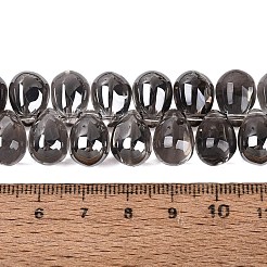 Electroplate Baking Paint Transparent Glass Beads Strands&nbsp;GL-N005-02A-C02