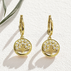 925 Sterling Silver Tree of Life Ear Cuffs with CZ Stones&nbsp;ND7706-1