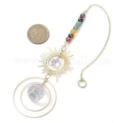 Sun Brass Hanging Suncatchers&nbsp;HJEW-TA00160