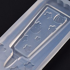 絞り袋の形DIYシリコンモールド  レジン型  UVレジン用  エポキシ樹脂ジュエリー作り  ホワイト  星の模様  86x41x11mm&nbsp;LS-DIY-I080-02A