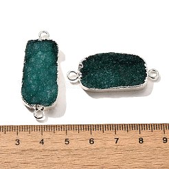 Natural Dyed Quartz Crystal Links Connector Charms&nbsp;G-K189-02S-03