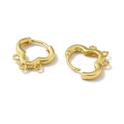 Brass Hoop Earring Findings&nbsp;EJEW-A070-15G