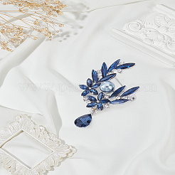 1Pc Alloy Rhinestone Brooches&nbsp;JEWB-LP0002-08P