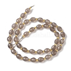 Natural Gray Agate Beads Strands&nbsp;G-F809-A31-01
