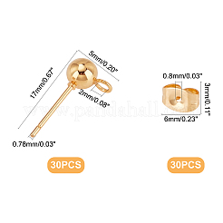 304 Stainless Steel Stud Earring Findings&nbsp;STAS-UN0015-57C