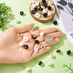 40Pcs 2 Styles 1-Hole ABS Plastic Buttons&nbsp;BUTT-TA0001-32