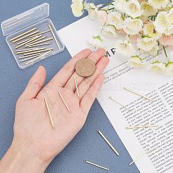 24個2スタイル304ステンレススチールペンダント  バー  ゴールドカラー  33~43x1.5~2x1.5~2mm  穴：1.8~2mm  12個/スタイル&nbsp;STAS-UN0022-55