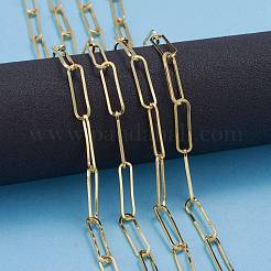 Soldered Brass Paperclip Chains&nbsp;CHC-G005-12G