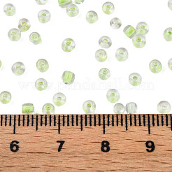 Glow in the Dark Luminous Transparent 8/0 Glass Seed Beads&nbsp;SEED-YWC0001-01I
