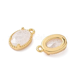 Brass Crushed Ice Cut Cubic Zirconia Pendants&nbsp;KK-D024-24A-G