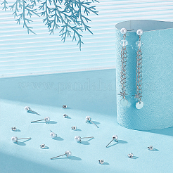 150Pcs Iron Stud Earring Findings&nbsp;STAS-UN0063-55P