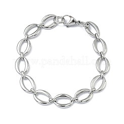 304 Stainless Steel Link Chain Bracelets for Women&nbsp;BJEW-B169-04A-P