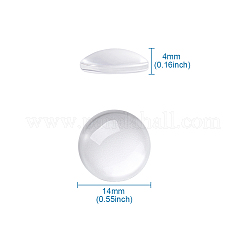 Transparent Glass Cabochons&nbsp;GGLA-CD0001-03