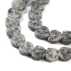天然石セサミジャスパービーズ連売り  ハート  6x6x3mm  穴：1mm  約69~71個/連  14.57''~14.96''（37~38センチメートル）&nbsp;G-M403-A19-02