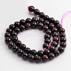 天然ガーネットラウンドビーズ連売り  3~4mm  穴：1mm  約98個/連  15.35インチ&nbsp;G-L362-18