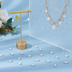 真鍮ループ付き天然養殖淡水真珠ライスチャーム50個2色  ミックスカラー  13~14mm  穴：1.8~3.5mm  25個/カラー&nbsp;PALLOY-HS00004