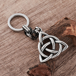 304 Stainless Steel Triqueta Keychains&nbsp;LS-GS1230