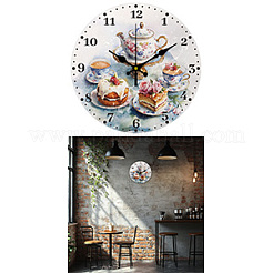MDF Printed Wall Clock&nbsp;HJEW-WH0058-028