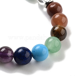 Natural Green Aventurine Round Beaded Chakra Stretch Bracelets&nbsp;BJEW-K251-01B