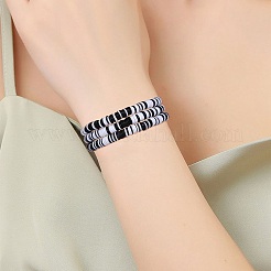10Pcs 10 Style Polymer Clay Heishi Surfer Stretch Bracelets Set&nbsp;BJEW-SW00116