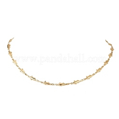 Brass Fish Link Chain Necklaces for Women&nbsp;NJEW-JN05521