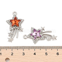 Rack Plating Alloy Acrylic Pendants&nbsp;PALLOY-S035-01P-A