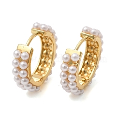 Round Brass Hoop Earrings&nbsp;EJEW-H180-11G