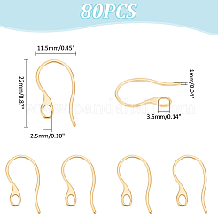 Ion Plating(IP) 304 Stainless Steel Earring Hooks&nbsp;STAS-UN0058-41G