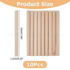 ウッドクラフトスティック  コラム  古いレース  20x1.5cm&nbsp;WOOD-WH0125-11K
