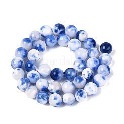 Natural Dyed Persian Jade Beads Strands&nbsp;G-Q609-10mm-01