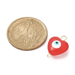 Evil Eye Resin Connector Charms&nbsp;PALLOY-JF02126-01