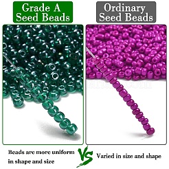FGB 6/0 Grade A Round Glass Seed Beads&nbsp;SEED-Q011-4mm-F520