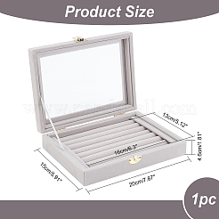 Velvet Jewelry Presentation Boxes&nbsp;VBOX-WH0014-01A