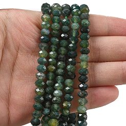 Natural Moss Agate Bead Strands&nbsp;G-D344-A11