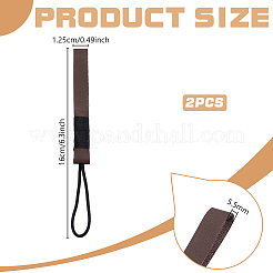 Leather Car Rope Keychain Loop&nbsp;HJEW-WH0039-50