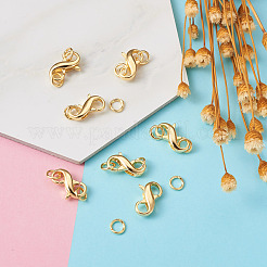 Brass Double Opening Lobster Claw Clasps&nbsp;FIND-TA0001-46G