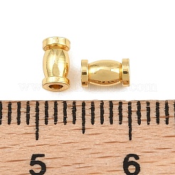 真鍮ビーズ  コラム  ラックめっき  長持ちメッキ  鉛フリー＆カドミウムフリー  18KGP本金メッキ  5x3mm  穴：1.5mm&nbsp;KK-CBA78C7-31G