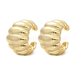 C-Shaped Brass Cuff Earrings&nbsp;EJEW-Z111-01G