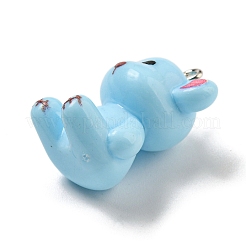 10Pcs Opaque Resin Pendants&nbsp;RESI-H160-01P-07