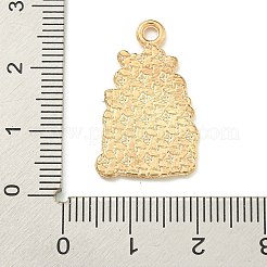 クリスマステーマ合金エナメルペンダント  ライトゴールド  鹿  25x15x1.2mm  穴：2mm&nbsp;ENAM-I060-01G